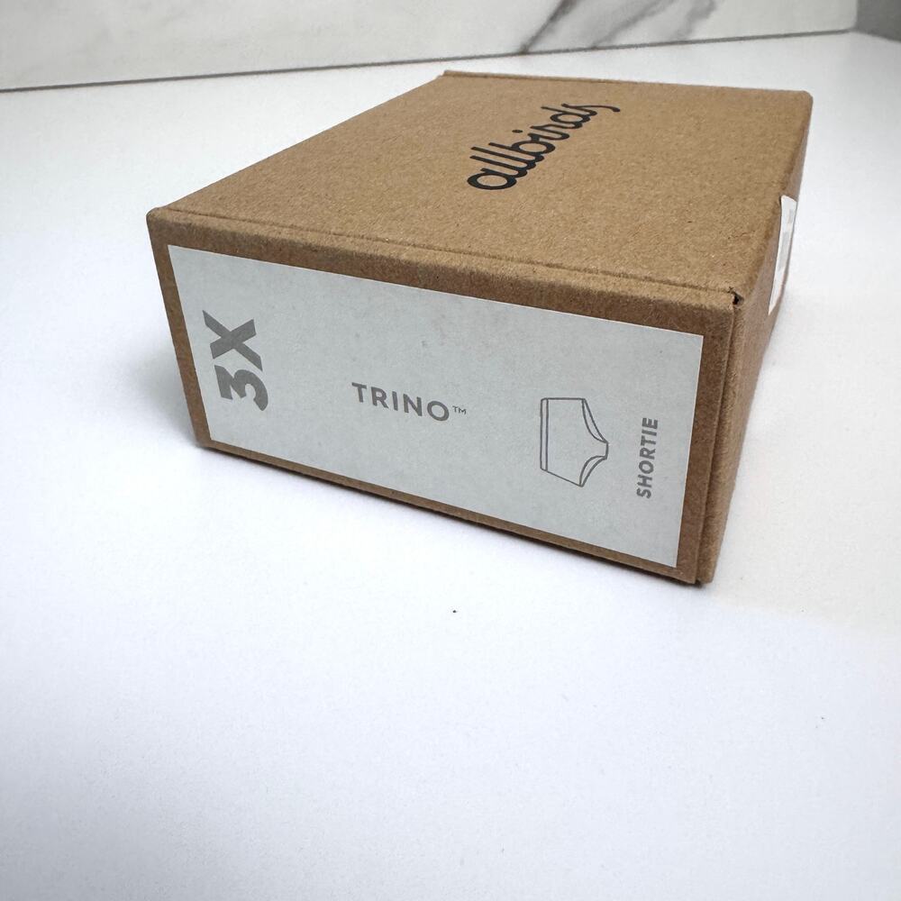 Allbirds Women Trino Shortie Underwear  3X Tencel Merino 1 Pair Wool Nimbus